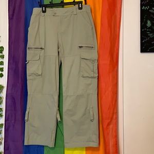 Cargo Pants with Buttoned Straps